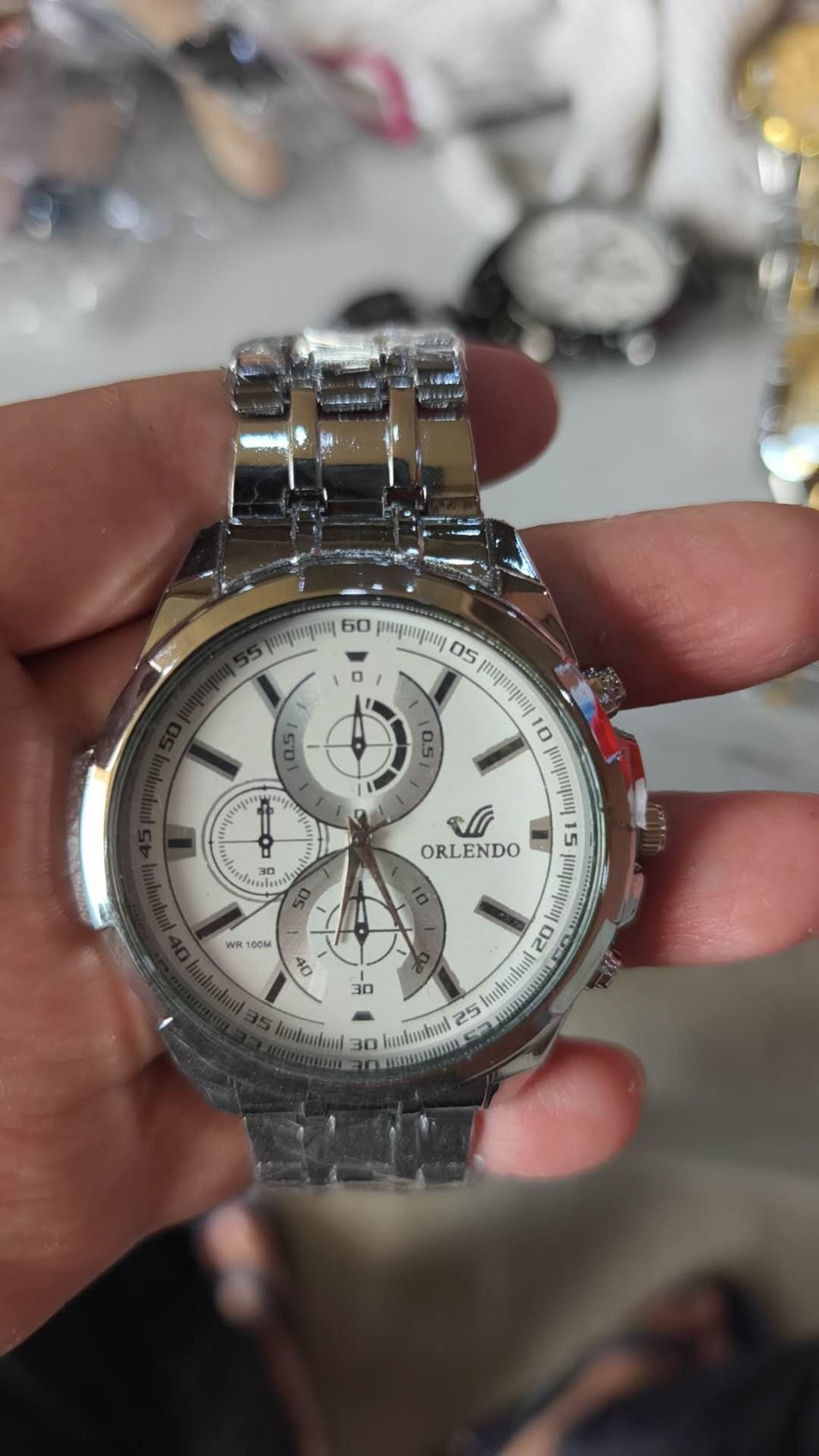 Men's Multi-function Business Three-Eye Quartz Watch